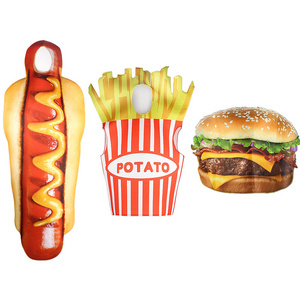 Adult Funny Halloween Hot Dog ,Burgers Costume Unisex Carnival Food Party Cosplay Costumes