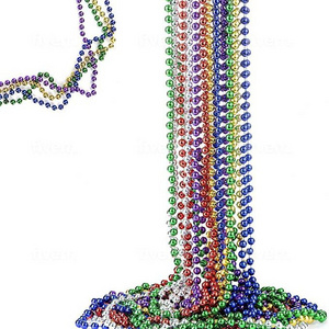 Wholesale 84CM Multi Colors Mardi Gras Beads-Plastic Decorative Beads For Party