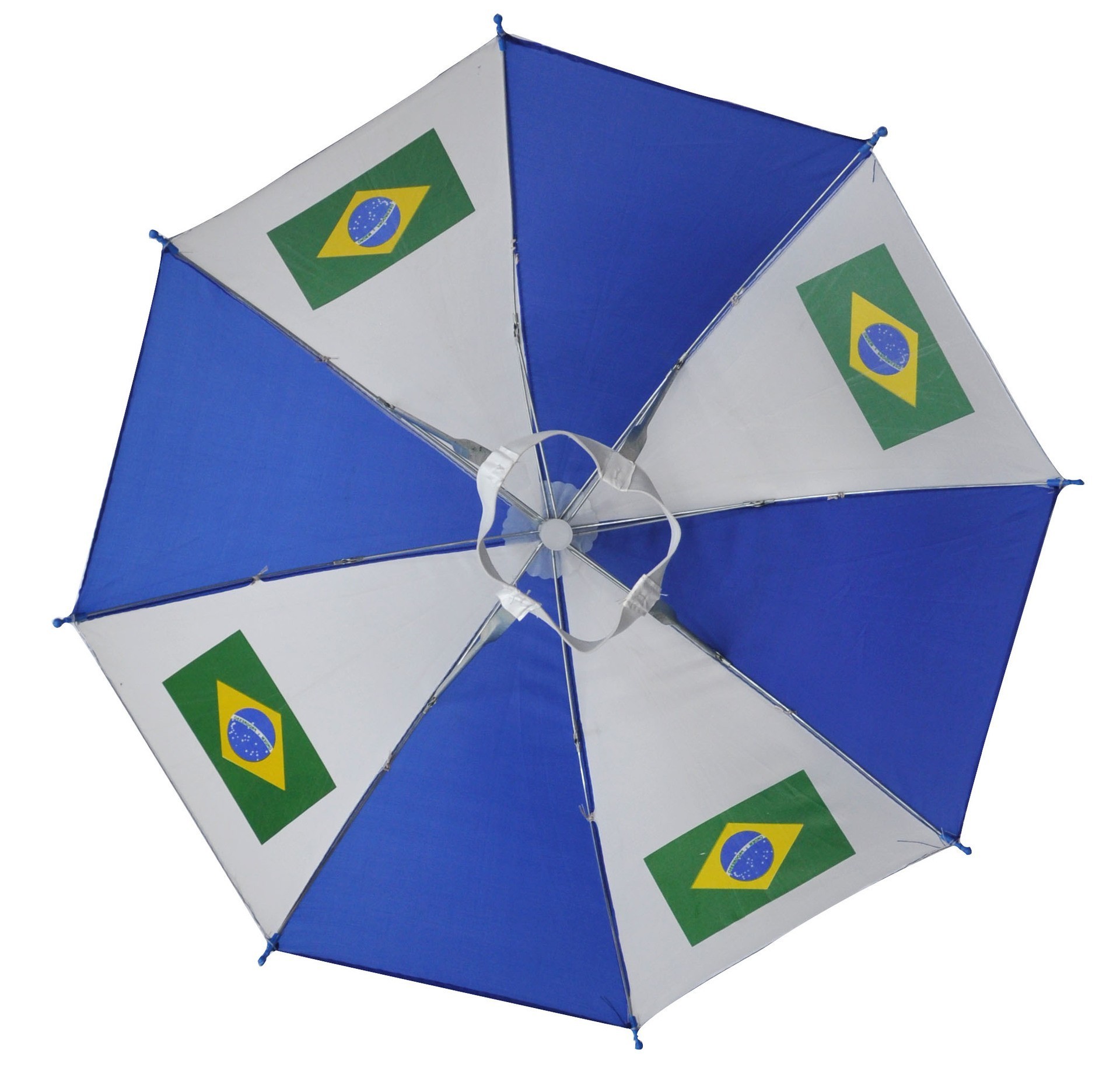 Wholesale cheap football fans gifts Canada USA Brazil Denmark Poland flag head umbrella