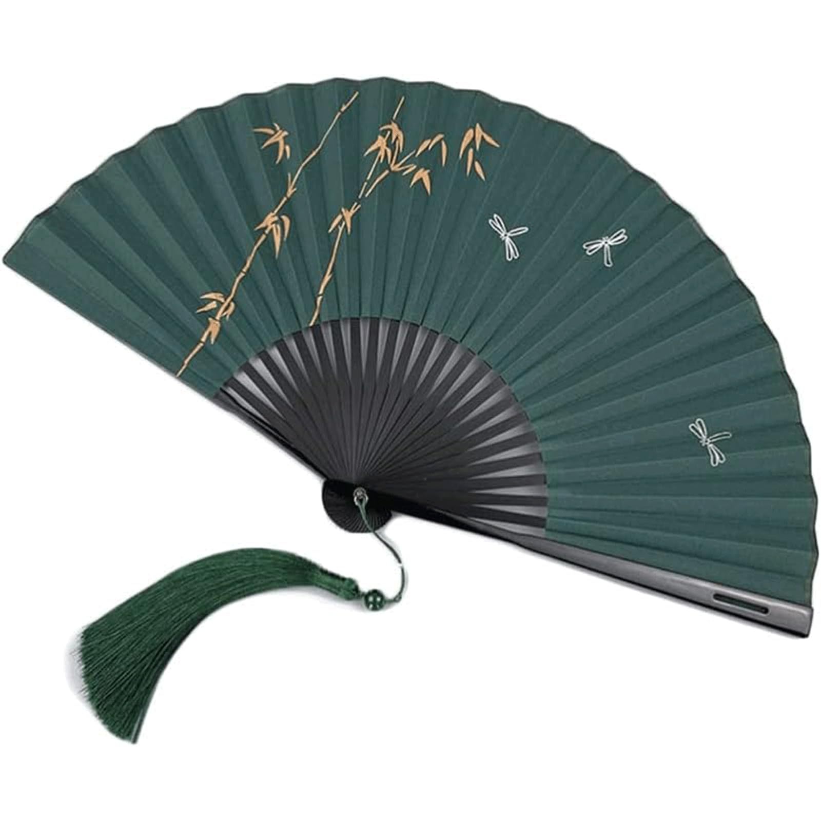 Wholesale Custom Printed Logo Folding Hand Held Fan Fabric Wedding Bamboo Hand Fan Personalized