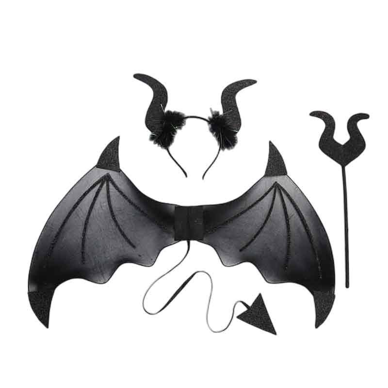 Devil Costume for Girls  Adults Halloween Costumes Darkness Angel with Horns Headband