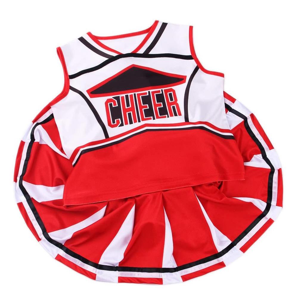 Custom Kids Cheerleader Costume for Girls Halloween Cute Uniform Outfit