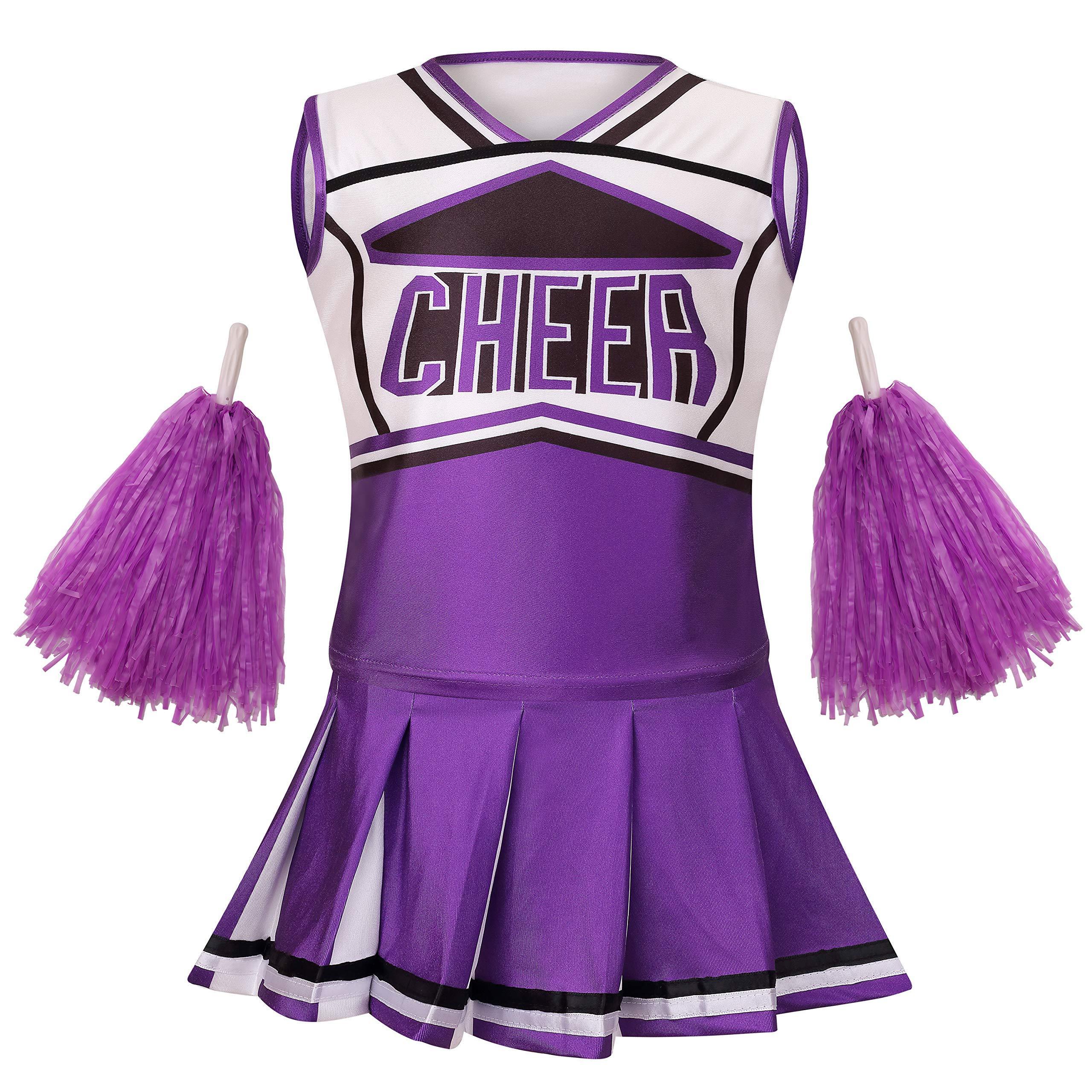 Custom Kids Cheerleader Costume for Girls Halloween Cute Uniform Outfit