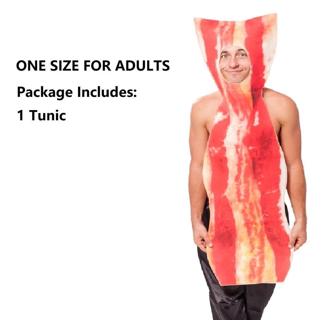 Funny Halloween Costume Ketchup and Bacon Food Costume for Adults