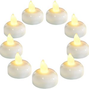 Waterproof Flameless Float Tea lights LED floating Candles for Wedding Party Pool