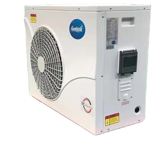 Plastic pool water heater plastic full inverter 5KW small pool heat pump with wifi control