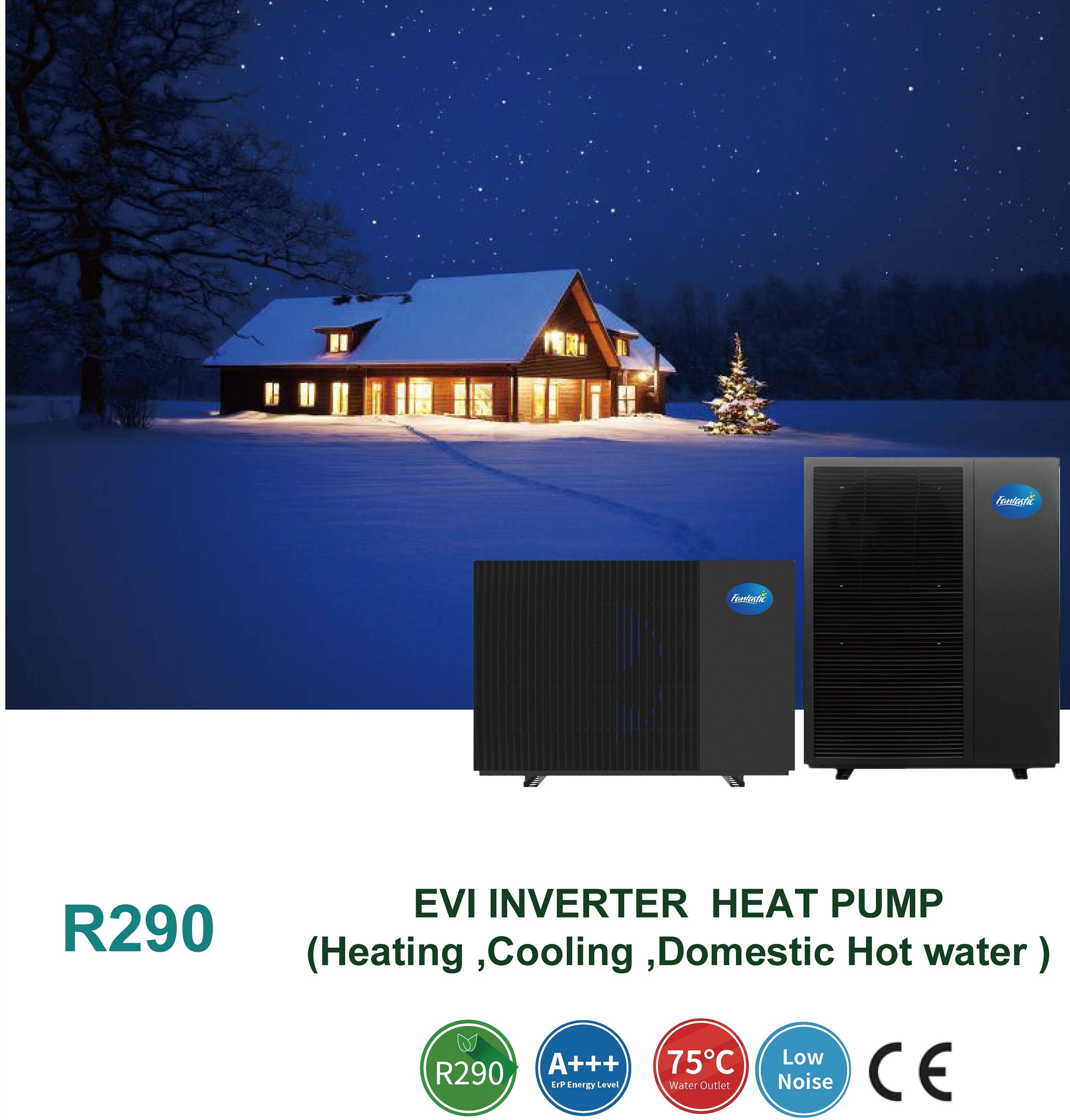 2024 new R290 air to water heat pump 9KW full dc inverter heat pump with wifi