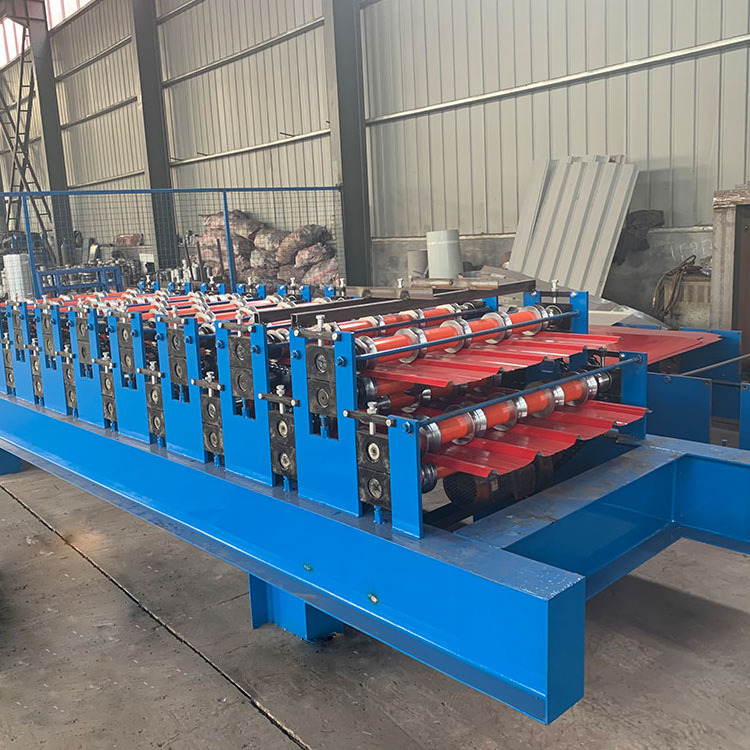 Factory direct supply and low noise metal high IBR roof sheet profile metal glazed tile roll forming machine