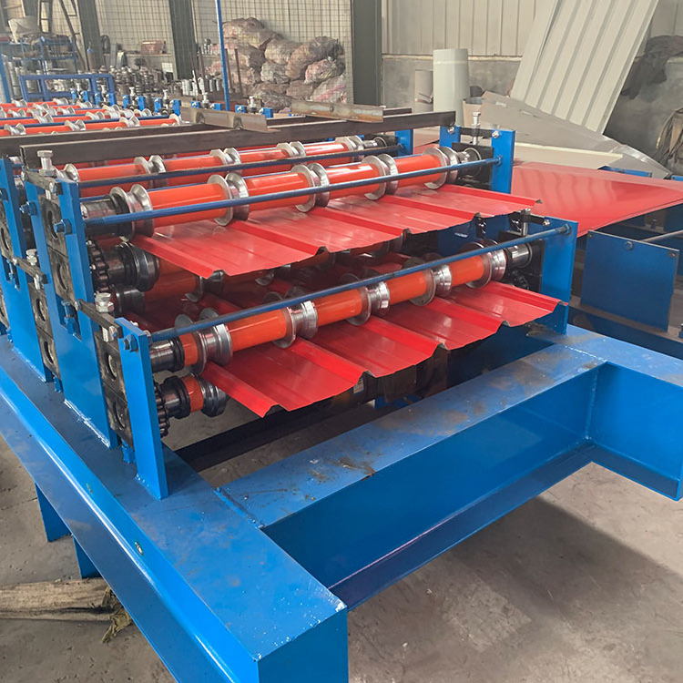 Factory direct supply and low noise metal high IBR roof sheet profile metal glazed tile roll forming machine