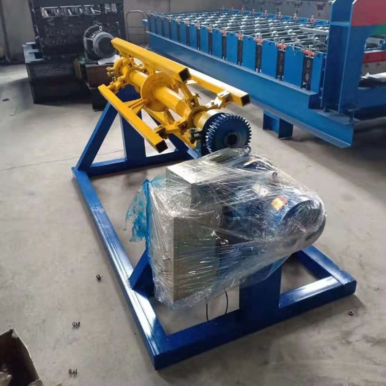 South Africa Aluminum Electric Steel Coil Manual Uncoiler Decoiler Machine