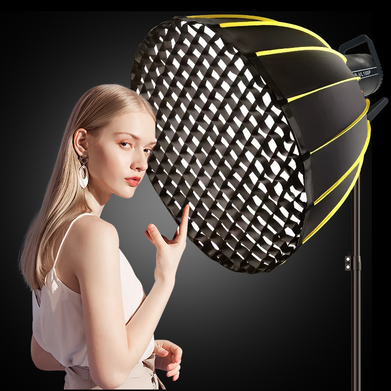 70CM Quick Release Parabolic Deep Softbox for Bowens Mount Studio Flash With Honeycomb Grid