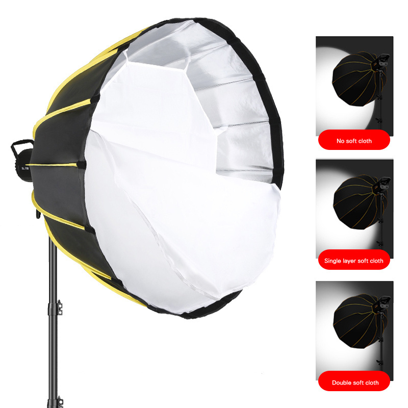 70CM Quick Release Parabolic Deep Softbox for Bowens Mount Studio Flash With Honeycomb Grid