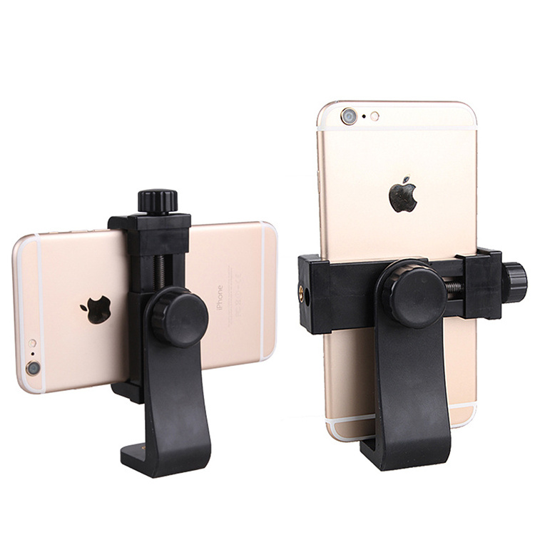 1/4 Screw Hole Phone Clip 360 Degree Rotatable Mobile Phone Clamp for Tripod Selfie Stick