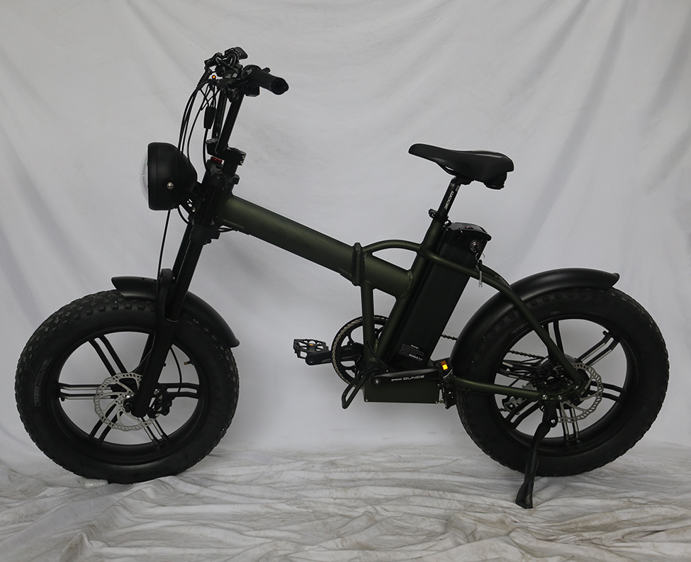 best manufacturer full suspension 20inch fat tire folding electric bike foldable sports bicycle with 48V21Ah battery