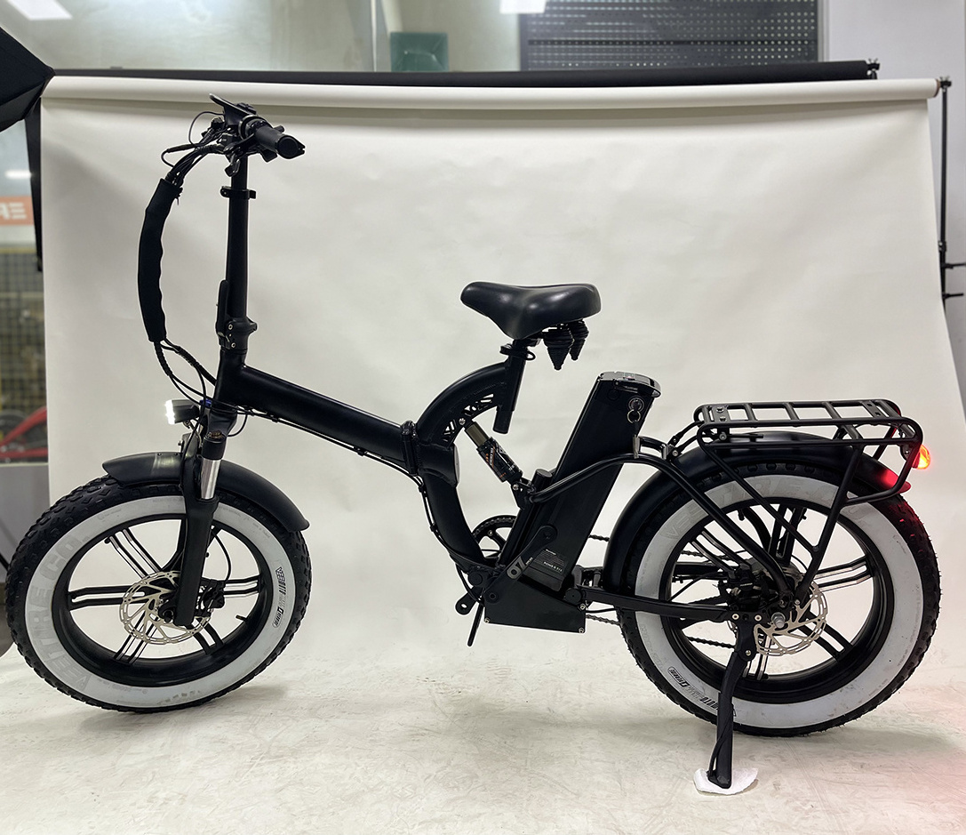 best manufacturer full suspension 20inch fat tire folding electric bike foldable sports bicycle with 48V21Ah battery