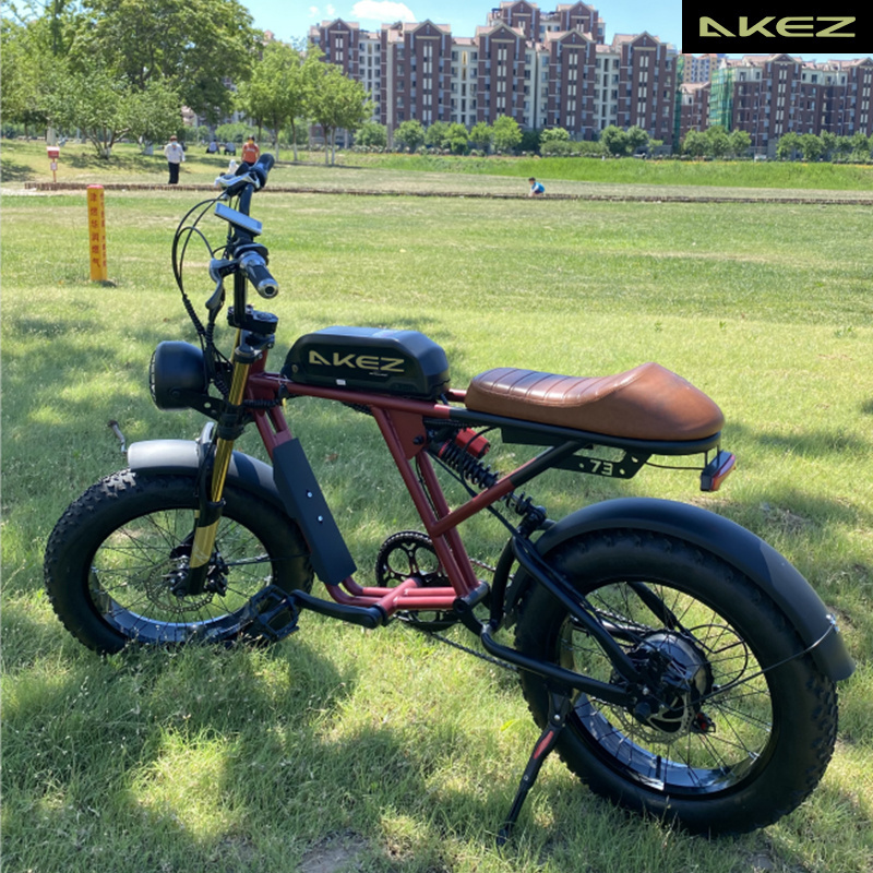 S2 48V1500W 13Ah/26Ah electric city bicycle 20inch fat tires off road beach snow ebike dual battery e-bike USA warehouse