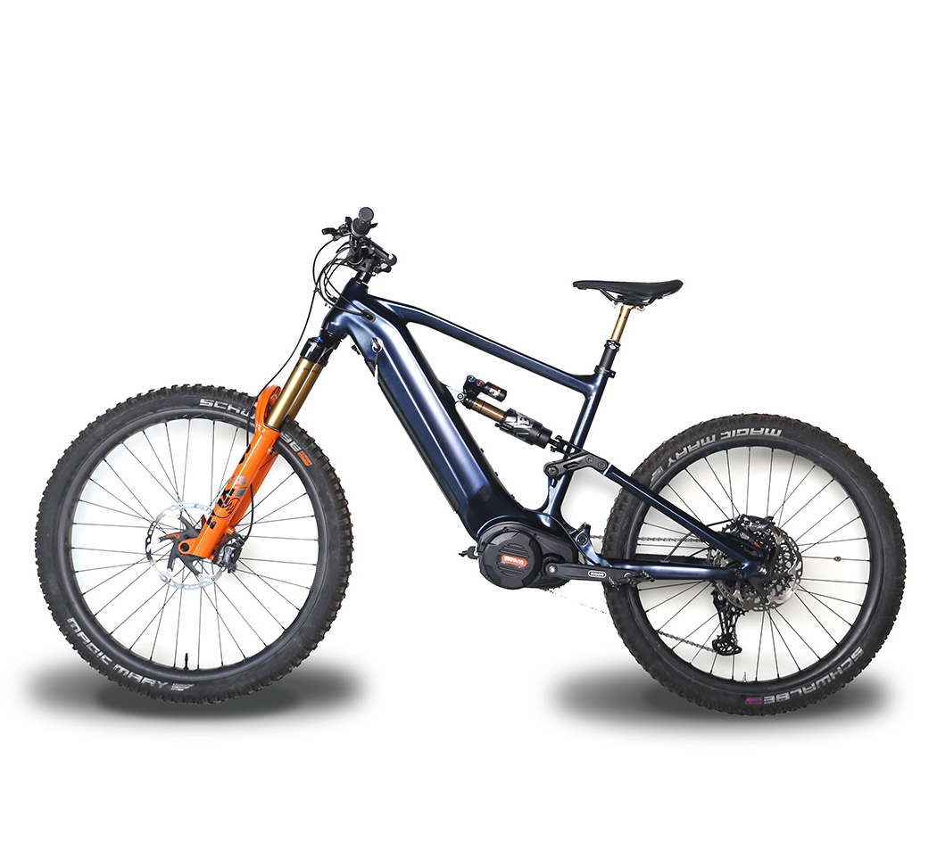 2023 full suspension e MTB Bafang M620 52V1500W 20Ah mid motor mountain powerful e-bike electric downhill bicycle OEM