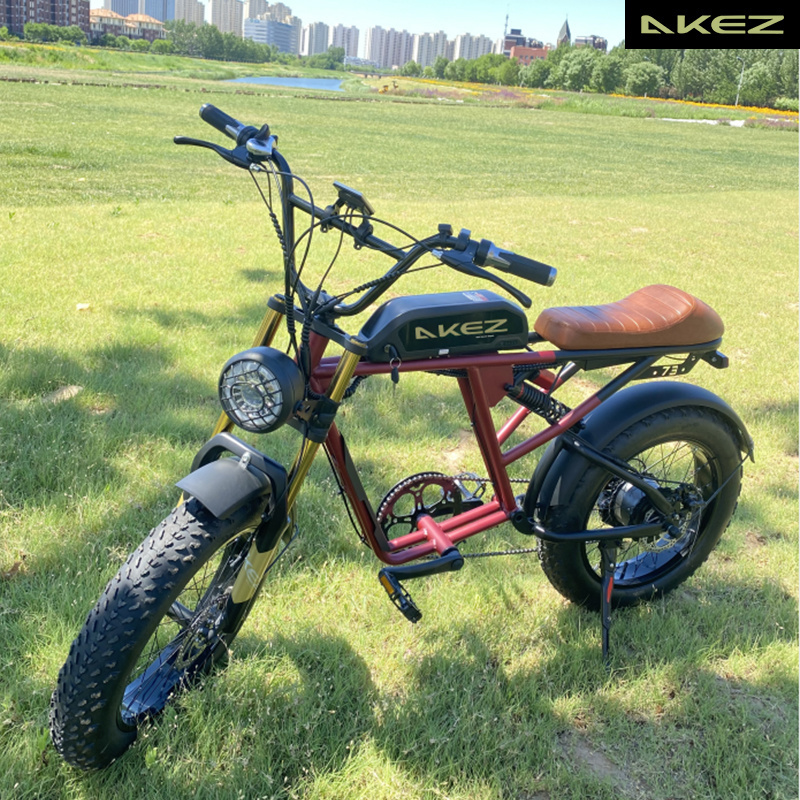 S2 48V1500W 13Ah/26Ah electric city bicycle 20inch fat tires off road beach snow ebike dual battery e-bike USA warehouse