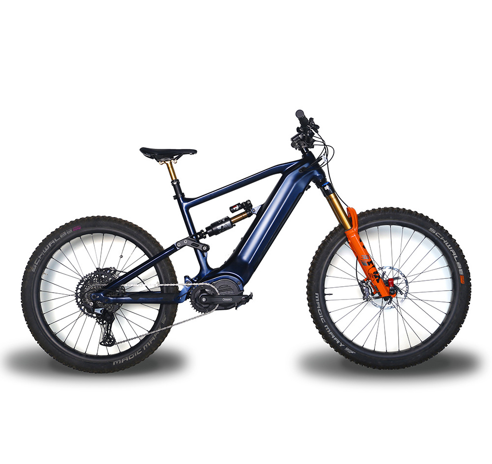 2023 full suspension e MTB Bafang M620 52V1500W 20Ah mid motor mountain powerful e-bike electric downhill bicycle OEM