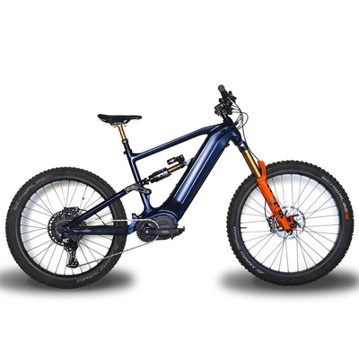 2023 full suspension e MTB Bafang M620 52V1500W 20Ah mid motor mountain powerful e-bike electric downhill bicycle OEM