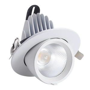 Anti glare 9w 12w recessed cob adjustable led ceiling gimbal spot down light for bedroom living room hotel downlights spotlight