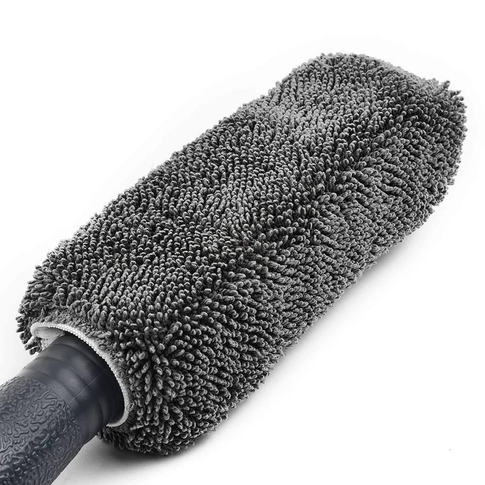 Car Wheel Cleaning Brush Tool Tire Washing Clean Soft Bristle Cleaner Black Easy To Cleaning Rims Spokes Wheel Brush