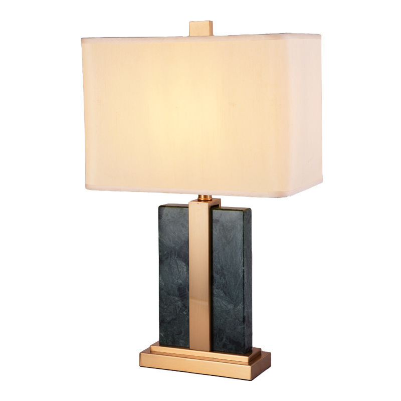 hotel home living room alabaster decorative antique brass luxury modern table lamp