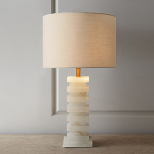 modern classic home bedroom hotel luxury decorative accent alabaster table lamps