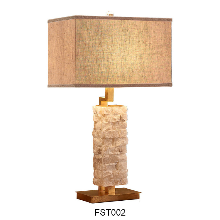 wholesale home hotel decorative bedside luxury unique antique marble bedroom table lamps