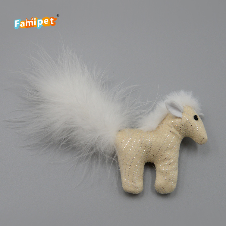 Famipet Manufacturer Wholesale Cute Horse Squirrel Mouse Interactive Catnip Cat Toys