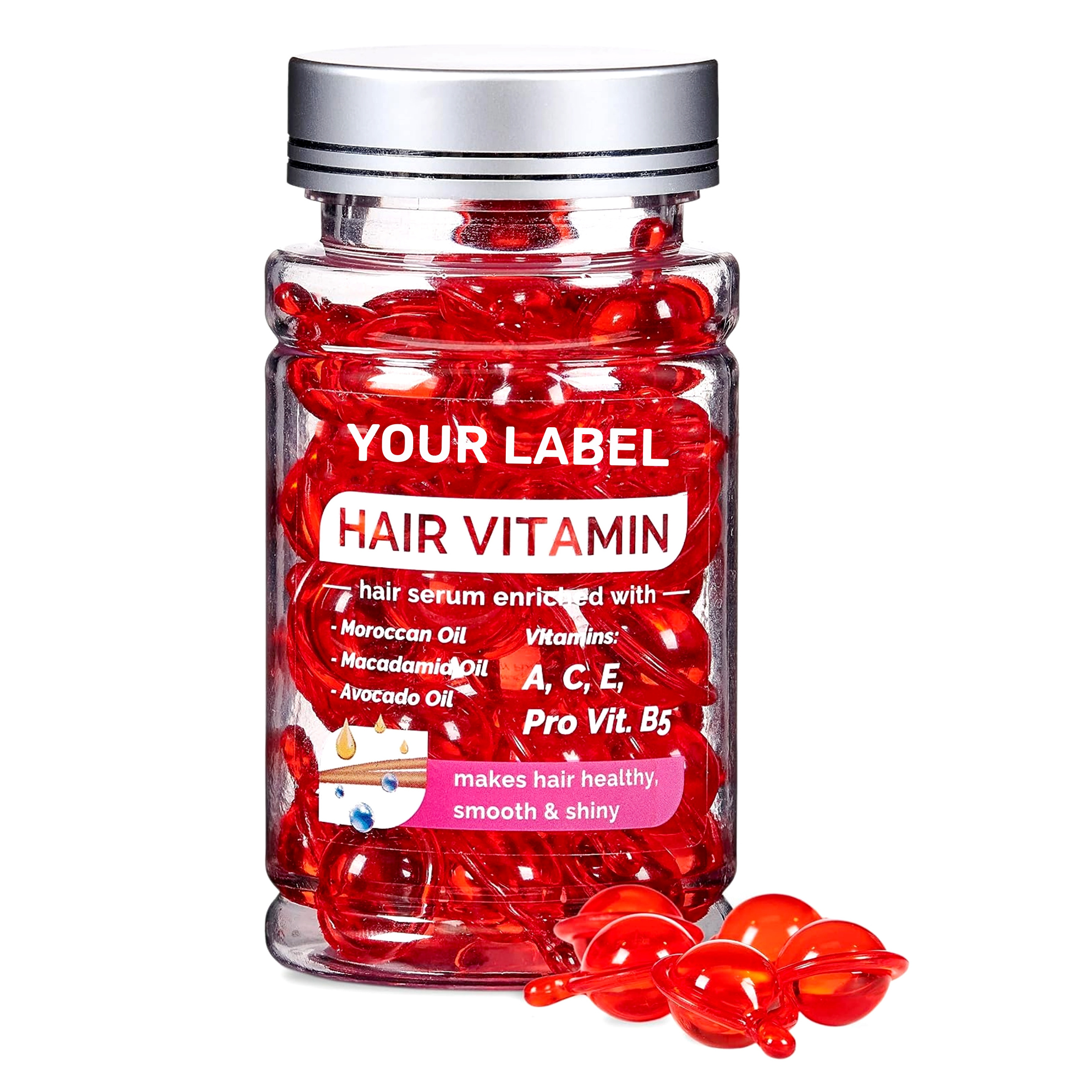 NO NEED TO RINSE OFF- HAIR CARE OIL CAPSULES /Caviar Soft Capsules Hair Treatment Oil Improves Anti-Frizz Smoothness Hair Oil