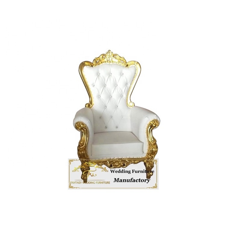 birthday decoration white kids king throne chair for party rental