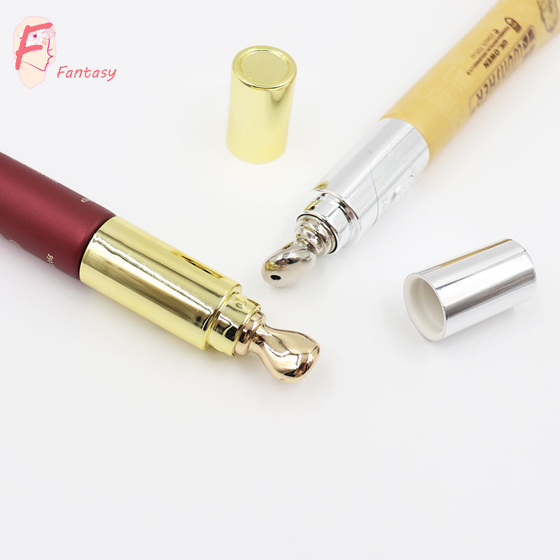 China Fantasy best quality 20ml 25ml luxury eye cream tube with electric vibration zinc alloy applicator for massage