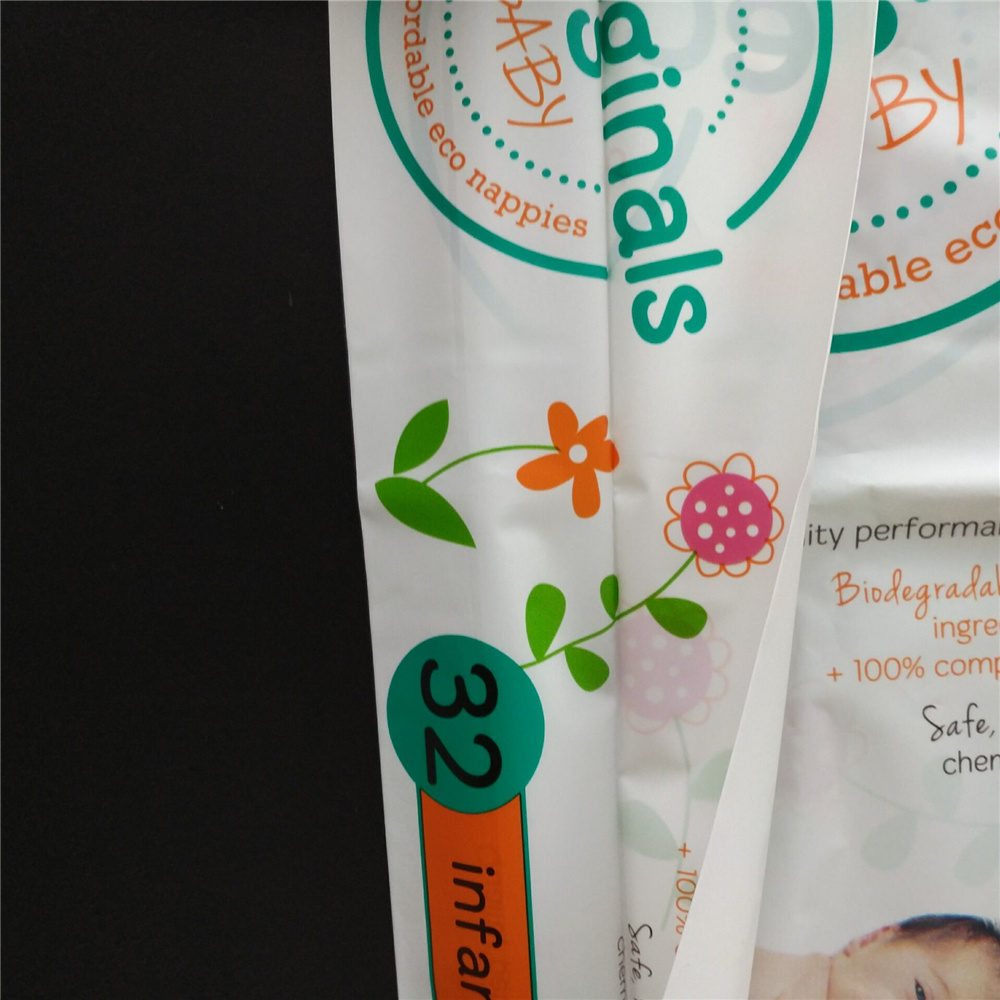 Baby Diaper Packaging Printed PE Plastic Bag