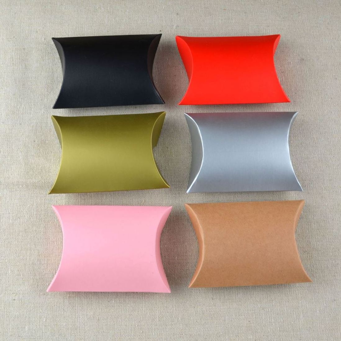 FTS Bulk Customized Printing Logo Pillow Boxes Food Grade Paper Gift Box For Pastry Packaging