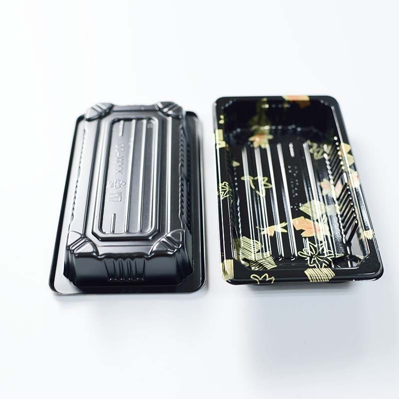 NO.0 Wholesale sushi container Plastic disposable take out sushi container with cover