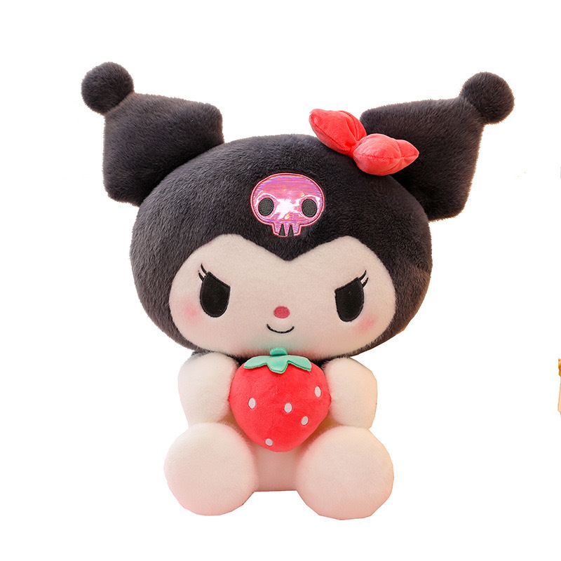 Best Selling Cute Pink Strawberry Plushy My melody Kuromi Kawaii sanrioo plushy for kids best gift sets for gifts 2024