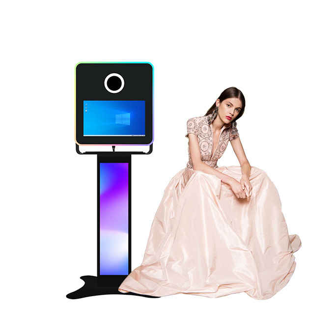 15.6 Inch Mirror Photo Booth Machine Wedding Party Glass Mirror Photo Booth Portable