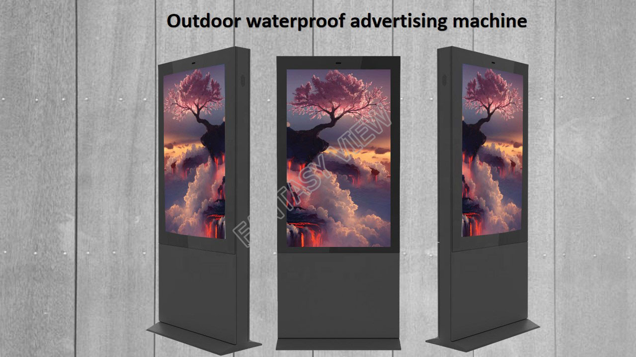 Outdoor Digital Signage Weatherproof Lcd Display Free Standing Electric Vehicle Kiosk 65 Inch Outdoor Ev Charging Pile