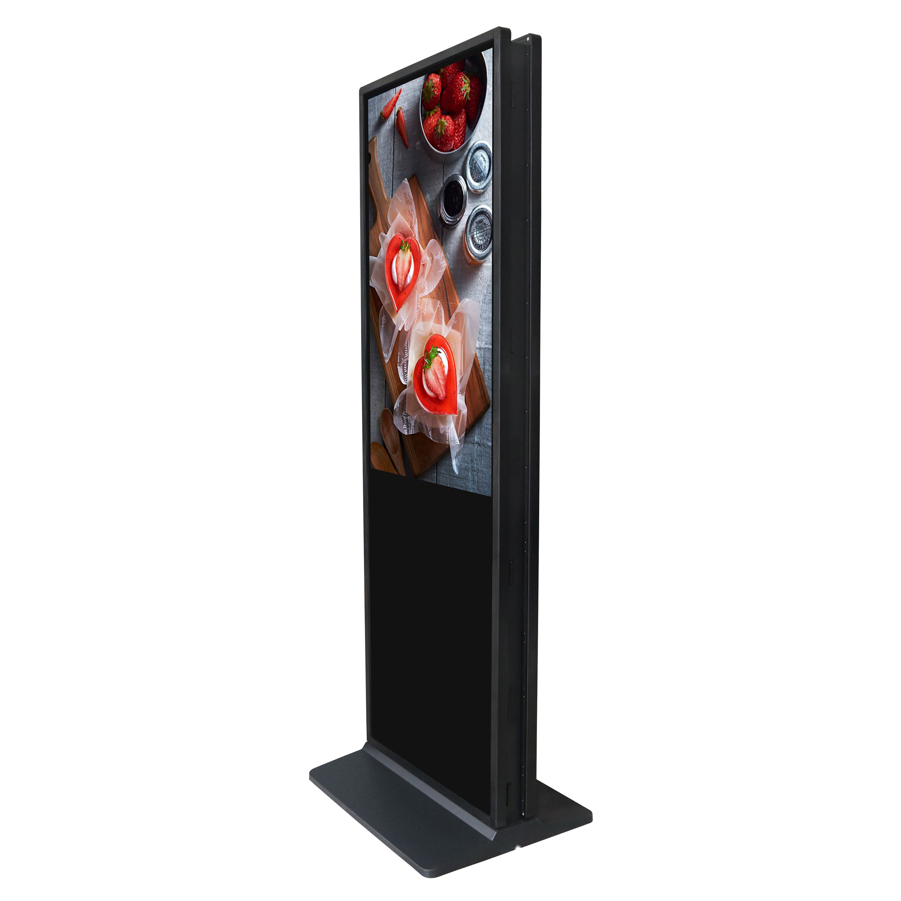 Waterproof lcd tv ip65 outdoor advertising stands double sided monitor