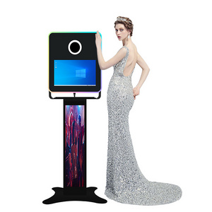 15.6 Inch Mirror Photo Booth Machine Wedding Party Glass Mirror Photo Booth Portable