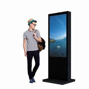 Outdoor Digital Signage Weatherproof Lcd Display Free Standing Electric Vehicle Kiosk 65 Inch Outdoor Ev Charging Pile