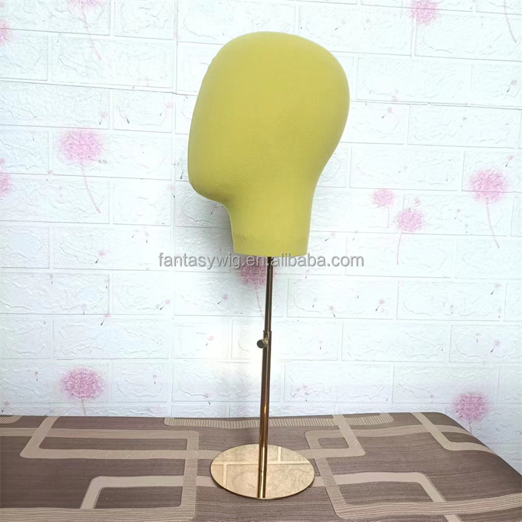 Hot Sale Wig Stand Tripod With ManneWig Store Mannequin Wig Display Velvet Mannequin Head For Wig Hat Display With Stand And Pin