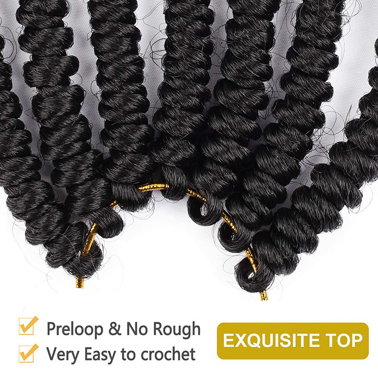 Natual Black 8inch Short Afro Twist Braid For Hair Extension High Temperature Fiber Synthetic Nubian Bulk Hair Senegalese Twist