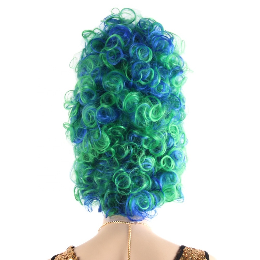 Costume Cosplay Party Wig Wholesale High Quality Curly Green Beehive Green Curly Wig For Party