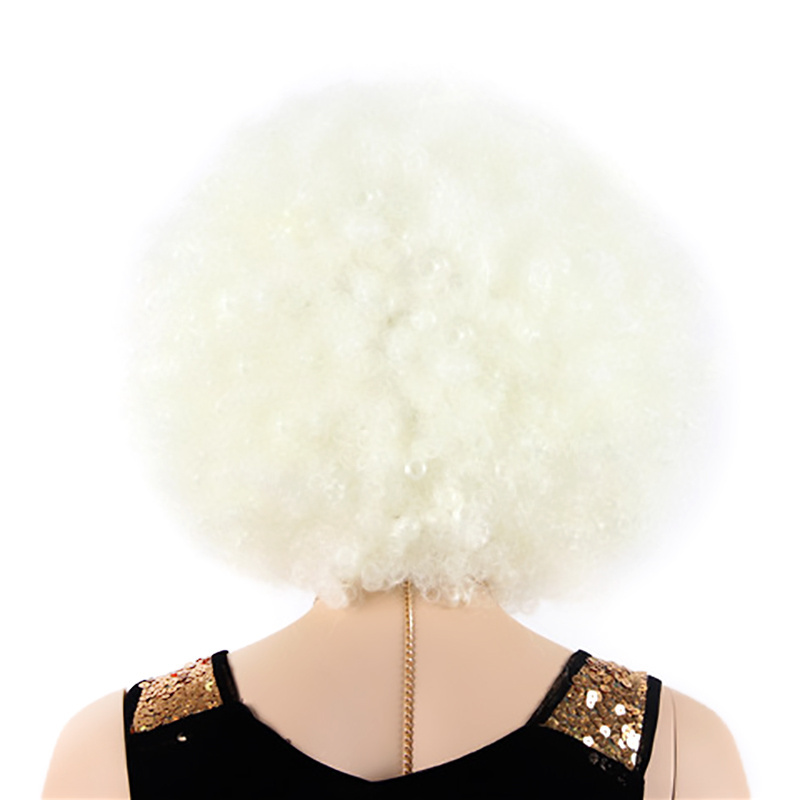 ST Guangzhou Wholesale Sale Cheap Cosplay Wig Soft White Short Wigs Synthetic Hair Afro Synthetic Hair Wig For Women