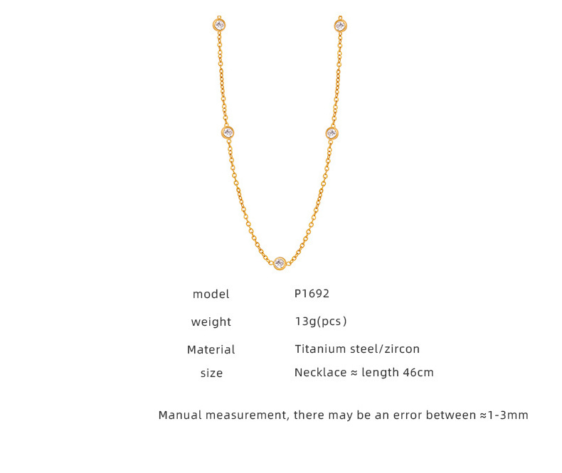 Wholesale low price and high quality stainless steel jewelry 18K gold Pendant Necklace  Filled 316L Stainless Steel Necklace