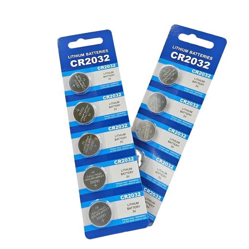 Hot Selling 5pcc/Blistar Card CR 2032 Primary Lithium LimnO2 3v 3.0 Volt Coin Button Cell Battery Cr2032 For Car Key