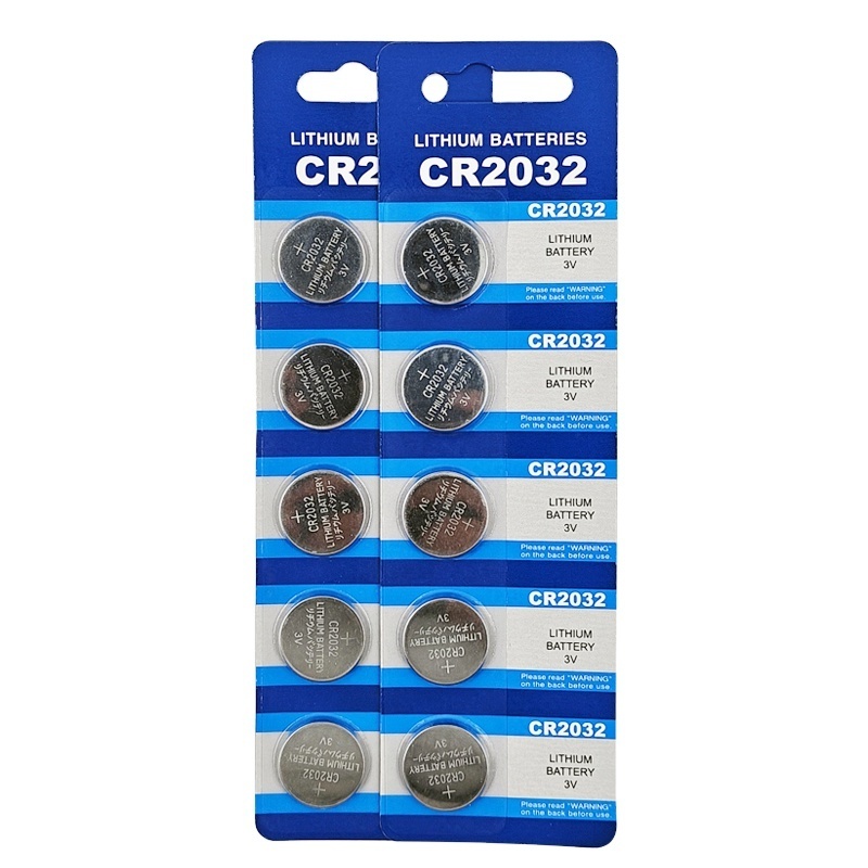 Hot Selling 5pcc/Blistar Card CR 2032 Primary Lithium LimnO2 3v 3.0 Volt Coin Button Cell Battery Cr2032 For Car Key