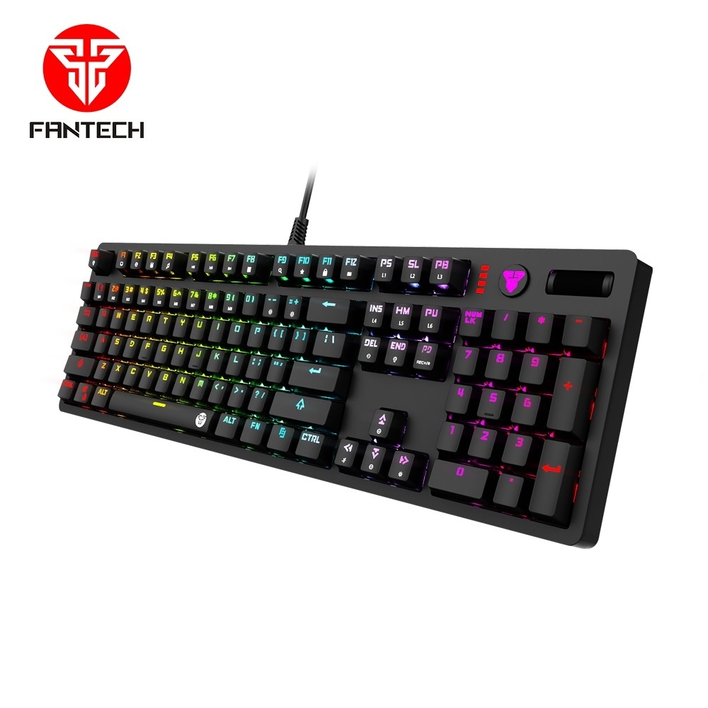 Fantech MK851 Wholesale 104 Keys Non Floating Full Anti ghosting standard doublr shot Keycaps Mechanical RGB Keyboard